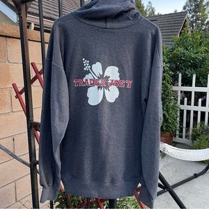 Vintage Trader Joes Classic Logo Zip Up Hoodie